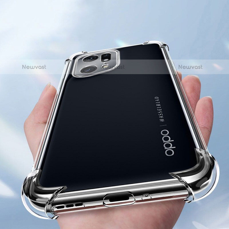 Ultra-thin Transparent TPU Soft Case T12 for Oppo Find X5 Pro 5G Clear