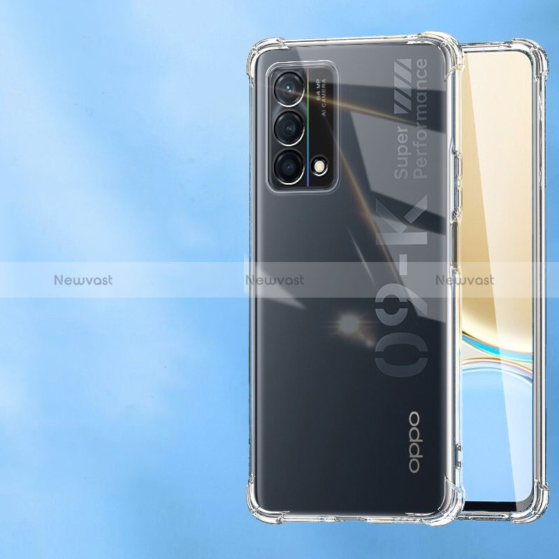 Ultra-thin Transparent TPU Soft Case T12 for Oppo K9 5G Clear