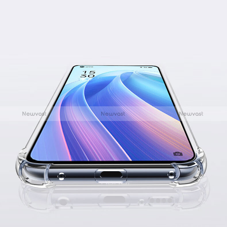 Ultra-thin Transparent TPU Soft Case T12 for Oppo Reno7 Pro 5G Clear