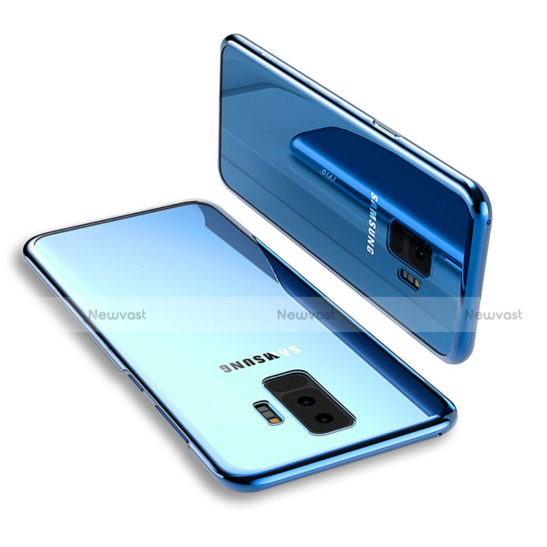 Ultra-thin Transparent TPU Soft Case T12 for Samsung Galaxy S9 Plus Blue