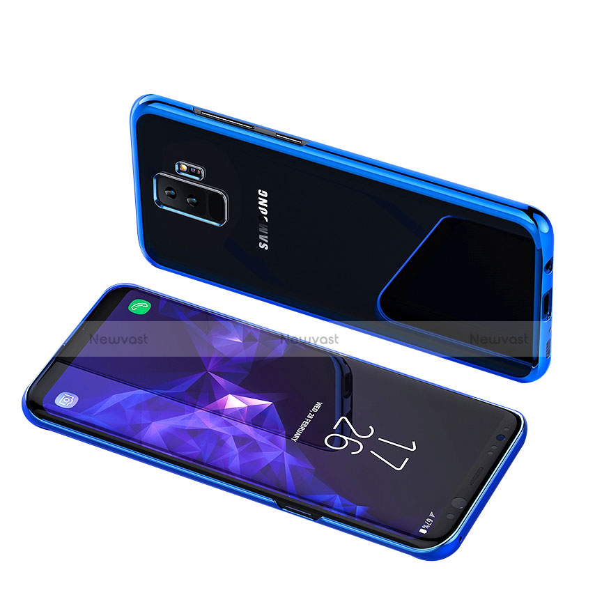 Ultra-thin Transparent TPU Soft Case T12 for Samsung Galaxy S9 Plus Blue