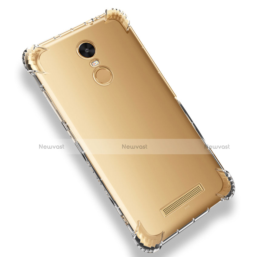 Ultra-thin Transparent TPU Soft Case T12 for Xiaomi Redmi Note 3 Pro Gold