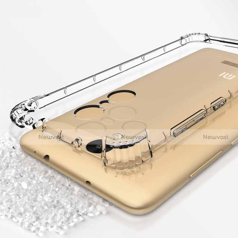 Ultra-thin Transparent TPU Soft Case T12 for Xiaomi Redmi Note 3 Pro Gold