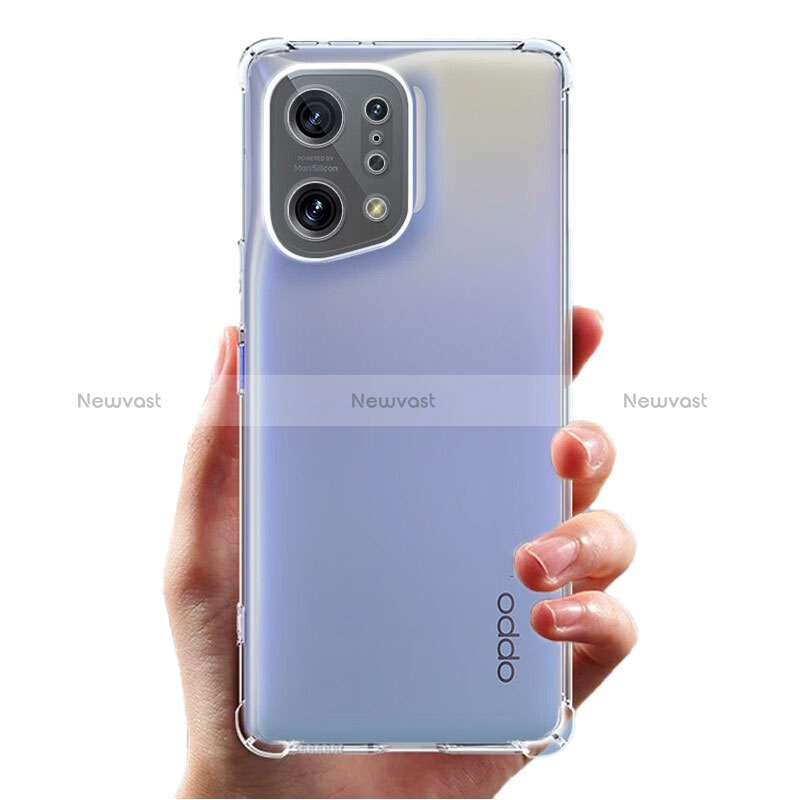 Ultra-thin Transparent TPU Soft Case T13 for Oppo Find X5 5G Clear