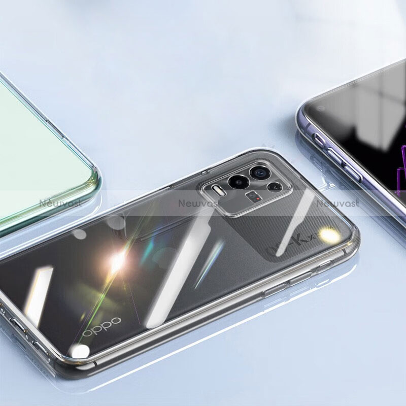 Ultra-thin Transparent TPU Soft Case T13 for Oppo K9X 5G Clear