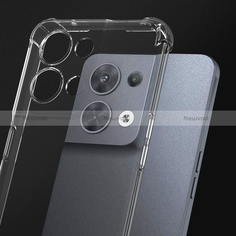 Ultra-thin Transparent TPU Soft Case T13 for Oppo Reno8 Pro 5G Clear