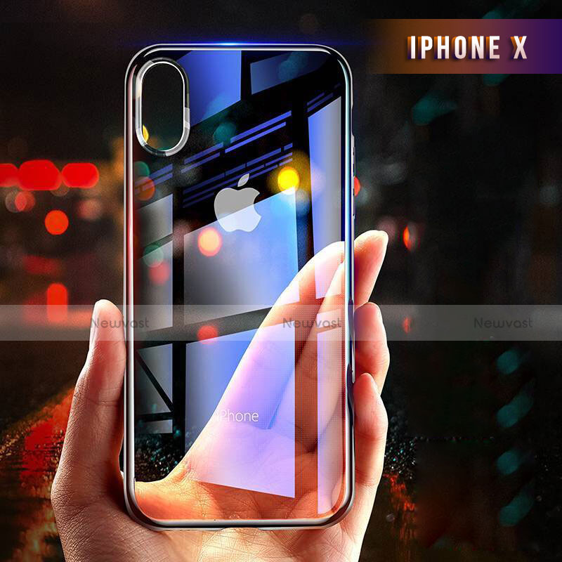 Ultra-thin Transparent TPU Soft Case T14 for Apple iPhone X Clear