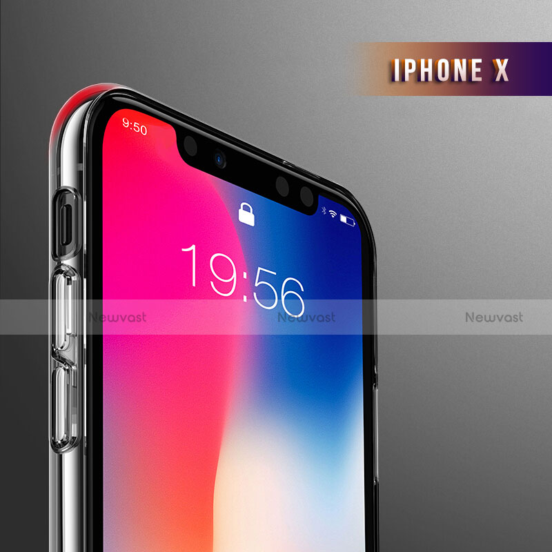 Ultra-thin Transparent TPU Soft Case T14 for Apple iPhone X Clear