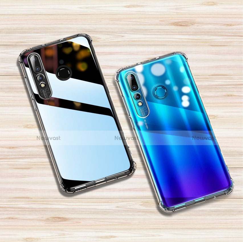 Ultra-thin Transparent TPU Soft Case T14 for Huawei Nova 4 Red