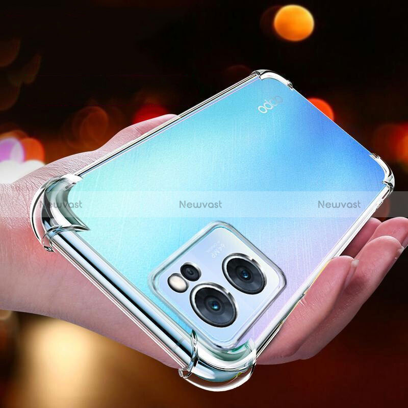 Ultra-thin Transparent TPU Soft Case T14 for Oppo Reno7 5G Clear