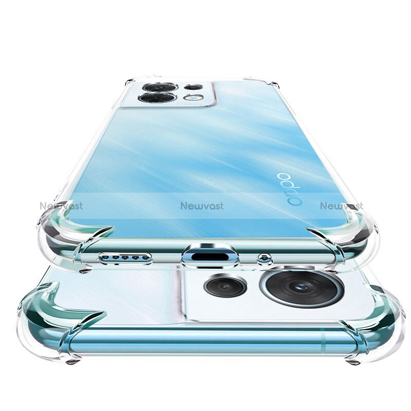 Ultra-thin Transparent TPU Soft Case T14 for Oppo Reno9 Pro 5G Clear