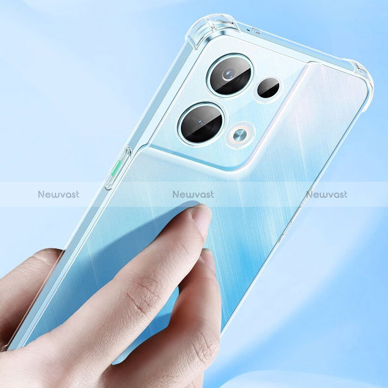 Ultra-thin Transparent TPU Soft Case T14 for Oppo Reno9 Pro+ Plus 5G Clear