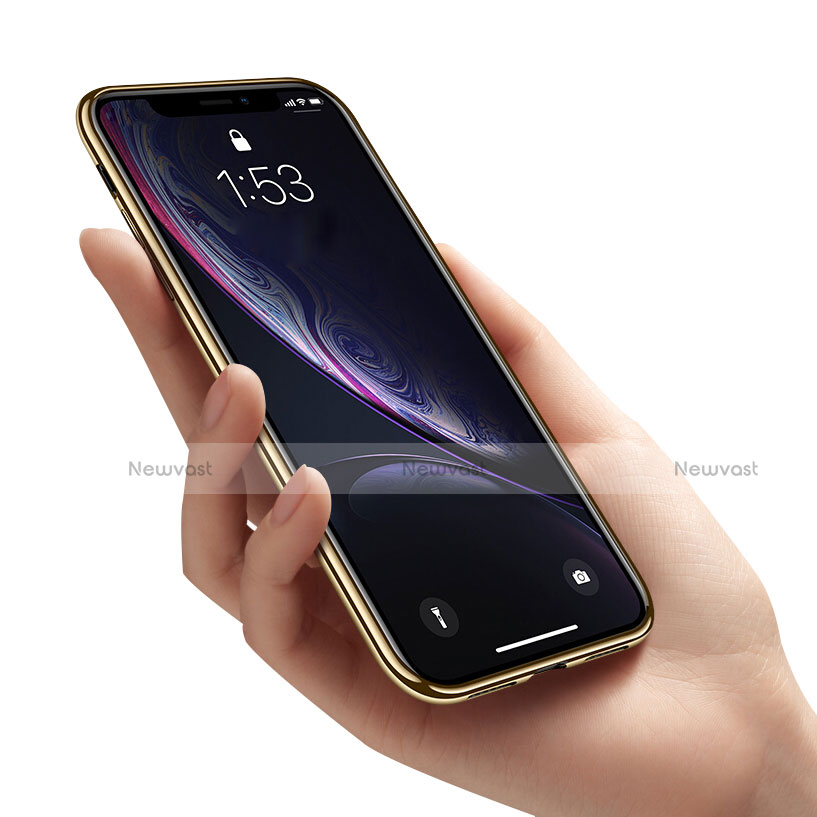 Ultra-thin Transparent TPU Soft Case T15 for Apple iPhone XR Gold