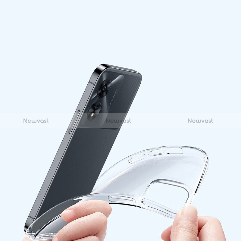 Ultra-thin Transparent TPU Soft Case T15 for Oppo A1 5G Clear