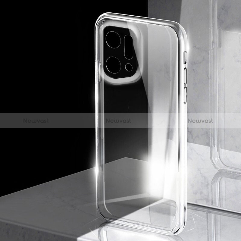 Ultra-thin Transparent TPU Soft Case T15 for Oppo Find X5 5G Clear