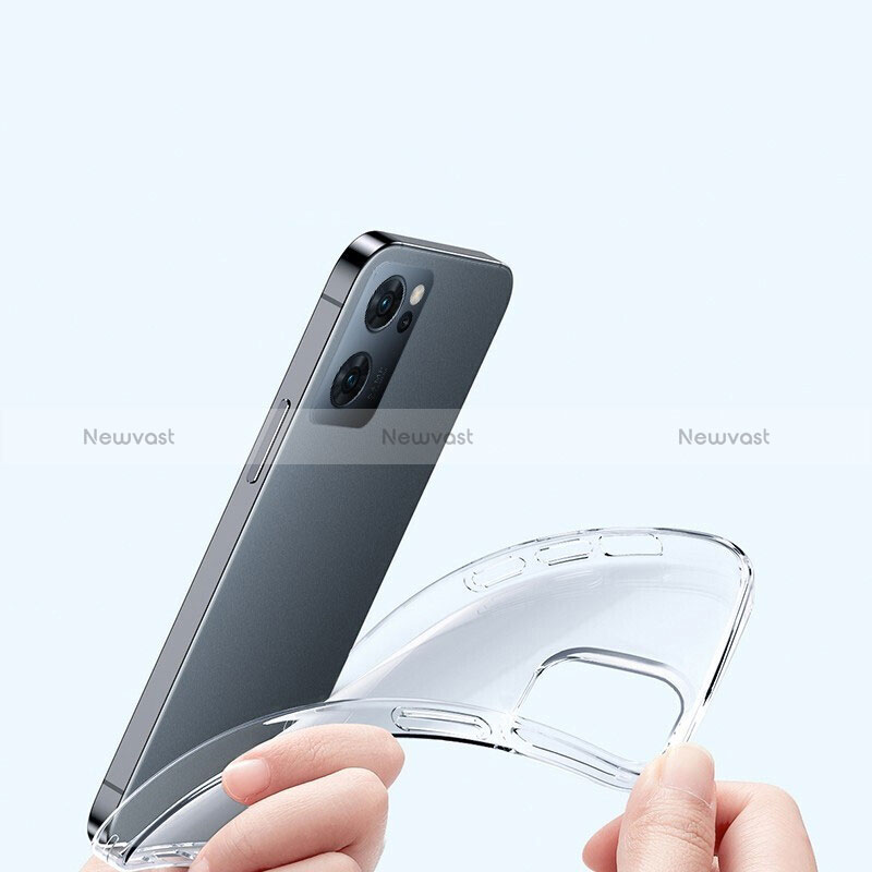 Ultra-thin Transparent TPU Soft Case T15 for Oppo Find X5 Lite 5G Clear