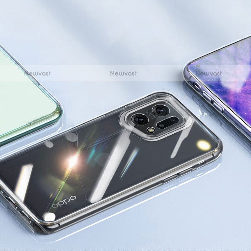 Ultra-thin Transparent TPU Soft Case T15 for Oppo Find X5 Pro 5G Clear