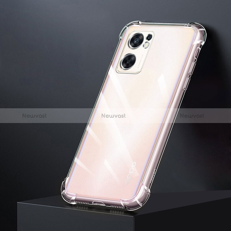 Ultra-thin Transparent TPU Soft Case T15 for Oppo Reno7 SE 5G Clear