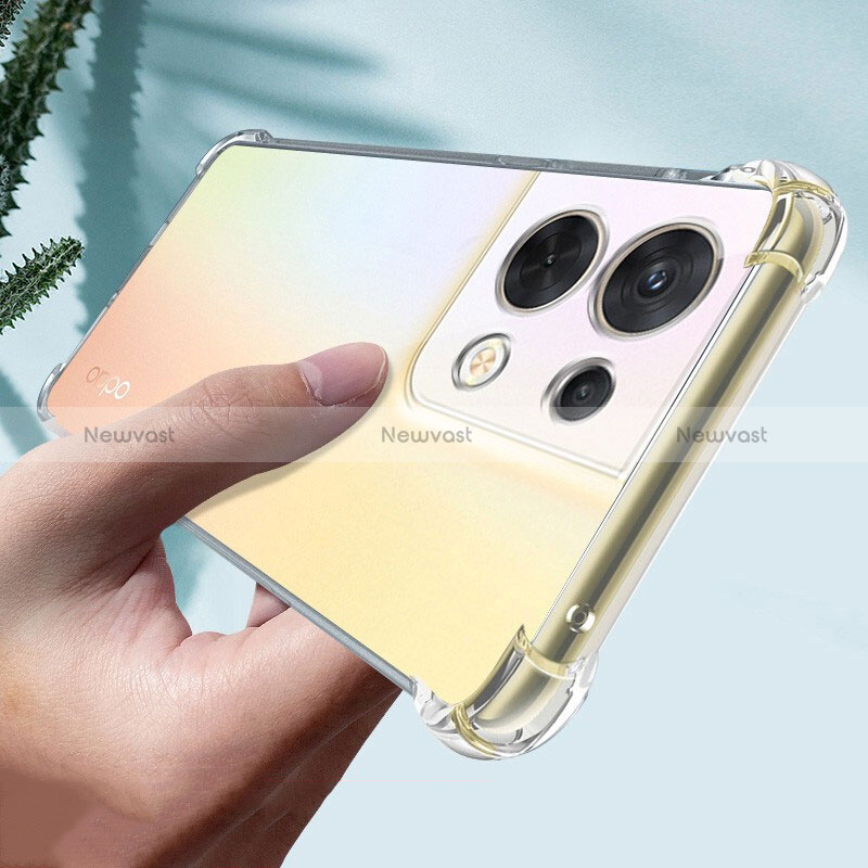 Ultra-thin Transparent TPU Soft Case T15 for Oppo Reno8 Pro 5G Clear