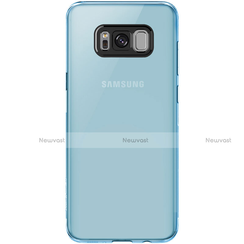 Ultra-thin Transparent TPU Soft Case T15 for Samsung Galaxy S8 Blue