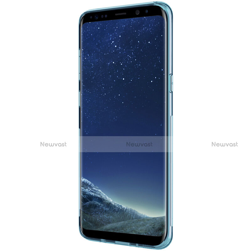 Ultra-thin Transparent TPU Soft Case T15 for Samsung Galaxy S8 Blue