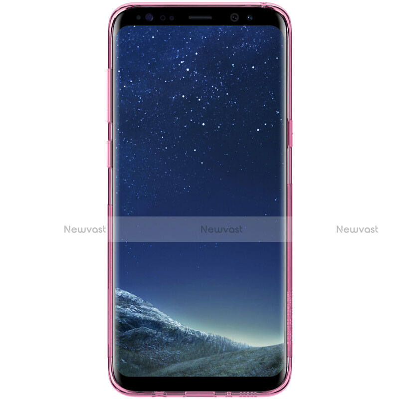 Ultra-thin Transparent TPU Soft Case T15 for Samsung Galaxy S8 Pink