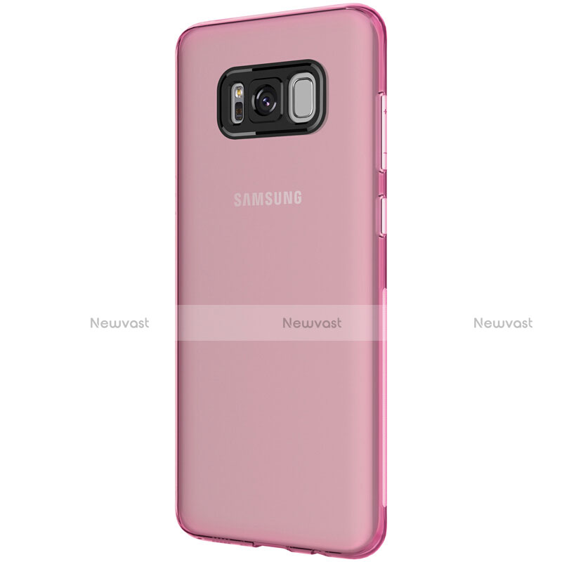 Ultra-thin Transparent TPU Soft Case T15 for Samsung Galaxy S8 Pink