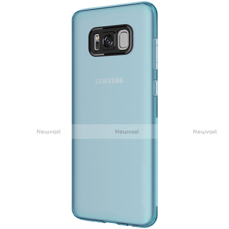 Ultra-thin Transparent TPU Soft Case T15 for Samsung Galaxy S8 Plus Blue