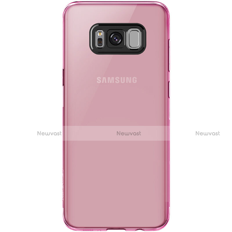 Ultra-thin Transparent TPU Soft Case T15 for Samsung Galaxy S8 Plus Pink