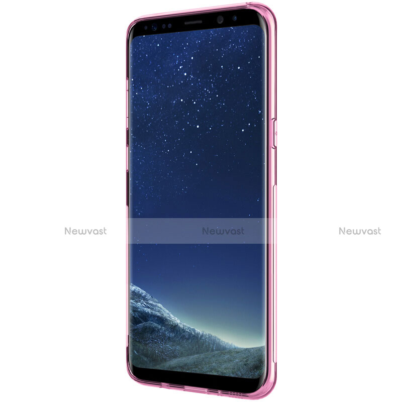 Ultra-thin Transparent TPU Soft Case T15 for Samsung Galaxy S8 Plus Pink