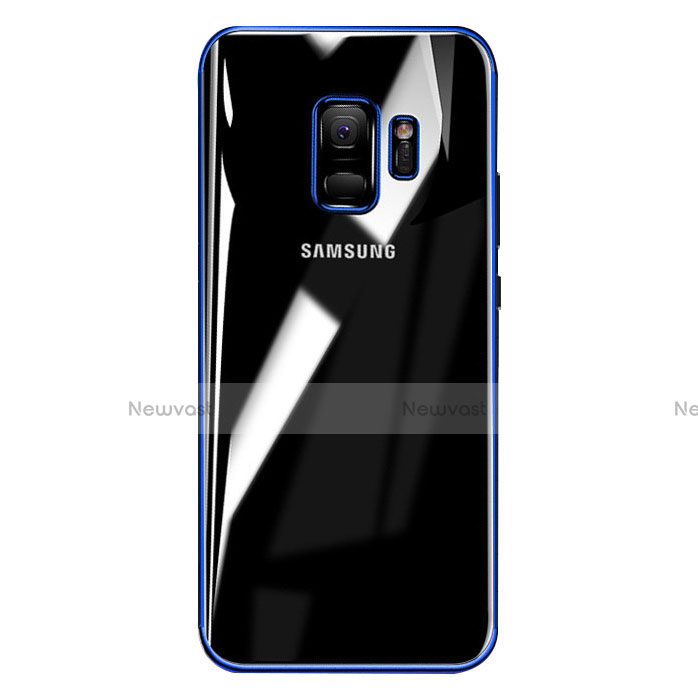 Ultra-thin Transparent TPU Soft Case T15 for Samsung Galaxy S9 Plus Blue