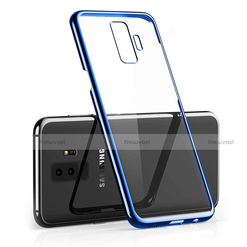 Ultra-thin Transparent TPU Soft Case T15 for Samsung Galaxy S9 Plus Blue