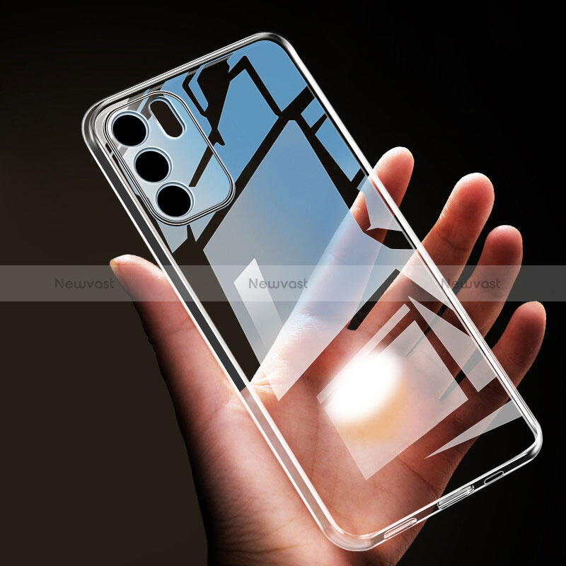 Ultra-thin Transparent TPU Soft Case T16 for Oppo Reno6 5G Clear