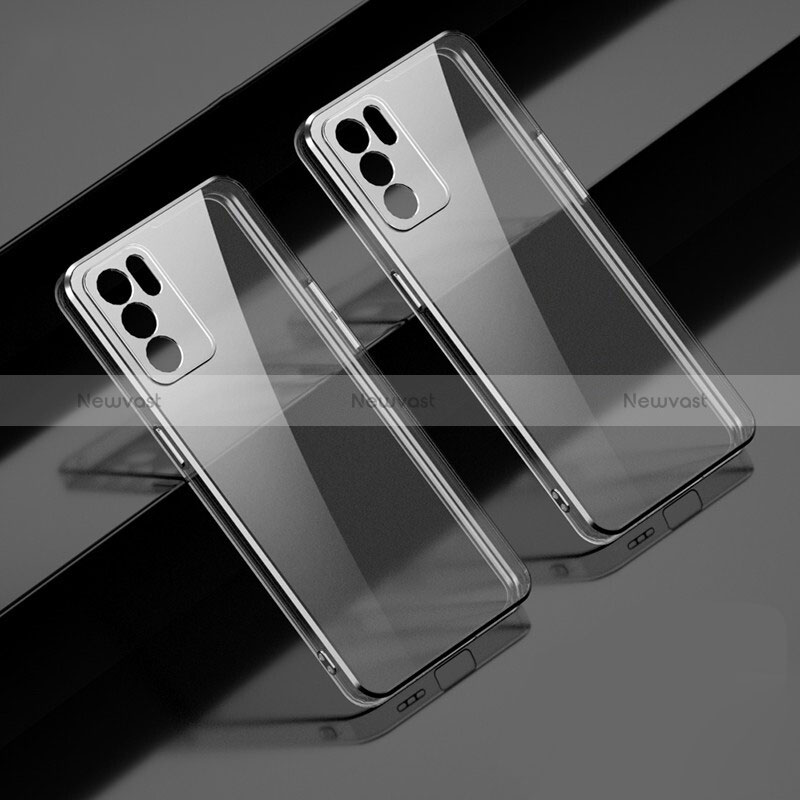 Ultra-thin Transparent TPU Soft Case T16 for Oppo Reno6 5G Clear