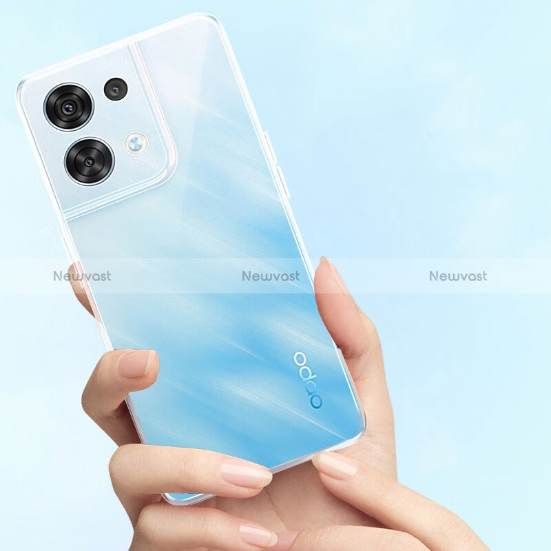 Ultra-thin Transparent TPU Soft Case T16 for Oppo Reno8 Pro 5G Clear