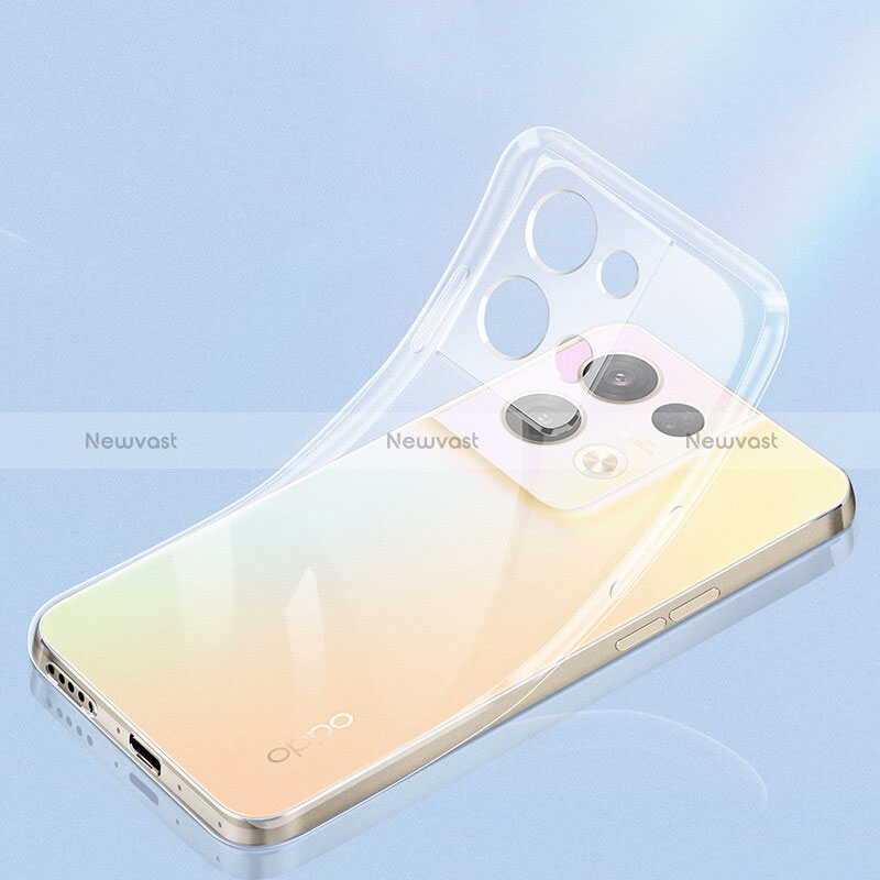 Ultra-thin Transparent TPU Soft Case T16 for Oppo Reno9 Pro+ Plus 5G Clear