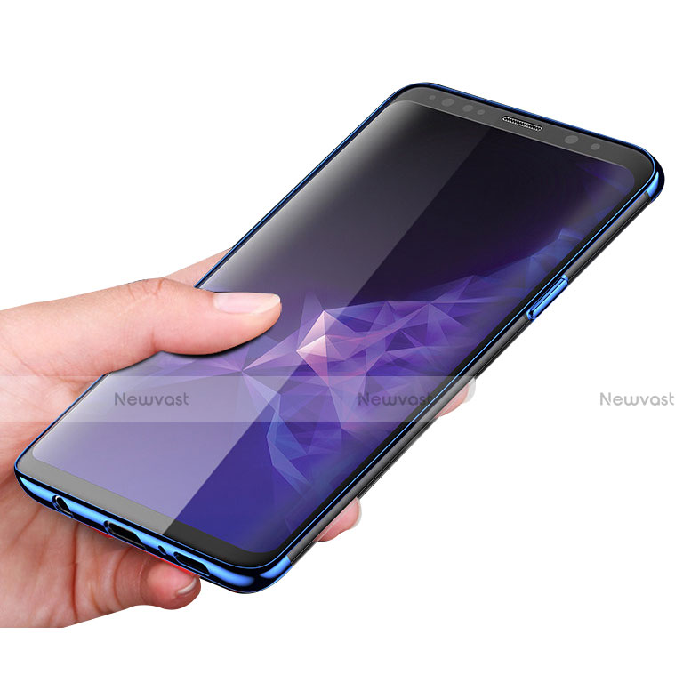 Ultra-thin Transparent TPU Soft Case T16 for Samsung Galaxy S9 Plus Blue