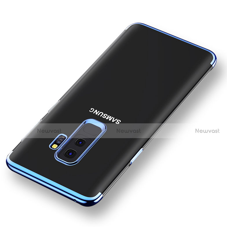 Ultra-thin Transparent TPU Soft Case T16 for Samsung Galaxy S9 Plus Blue