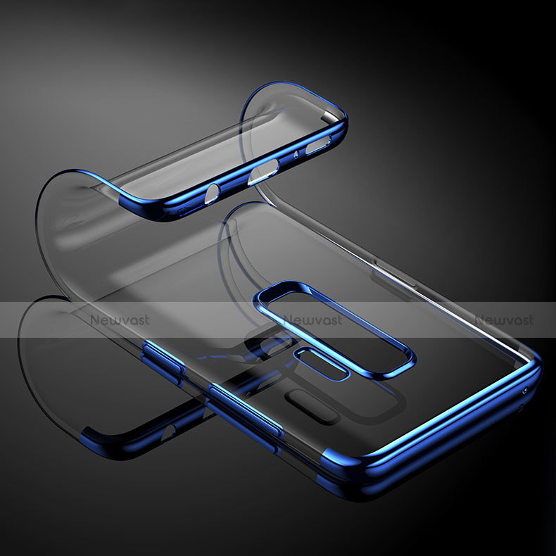 Ultra-thin Transparent TPU Soft Case T16 for Samsung Galaxy S9 Plus Blue