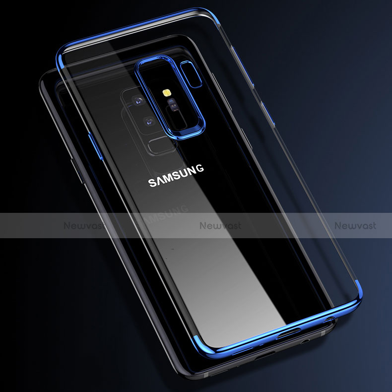 Ultra-thin Transparent TPU Soft Case T16 for Samsung Galaxy S9 Plus Blue