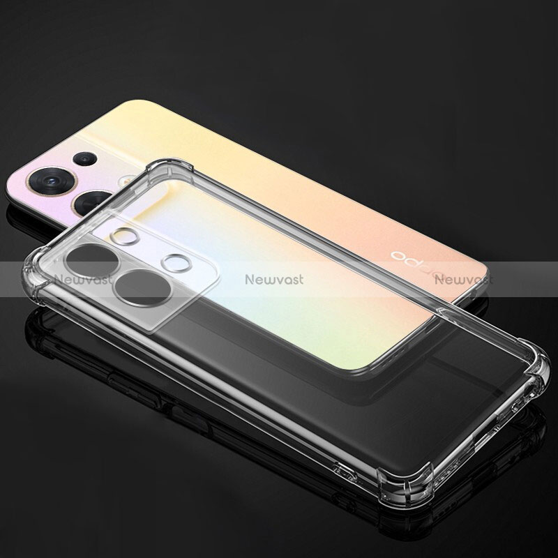 Ultra-thin Transparent TPU Soft Case T17 for Oppo Reno8 Pro 5G Clear