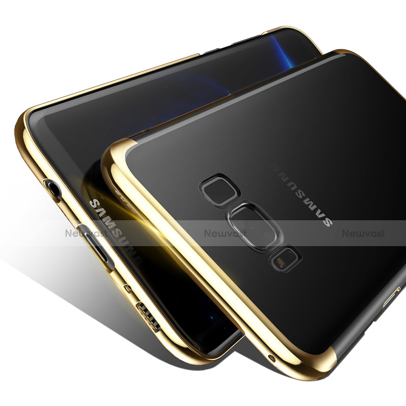 Ultra-thin Transparent TPU Soft Case T17 for Samsung Galaxy S8 Gold