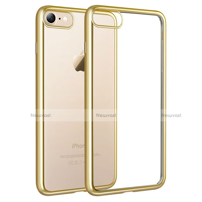 Ultra-thin Transparent TPU Soft Case T18 for Apple iPhone 8 Gold