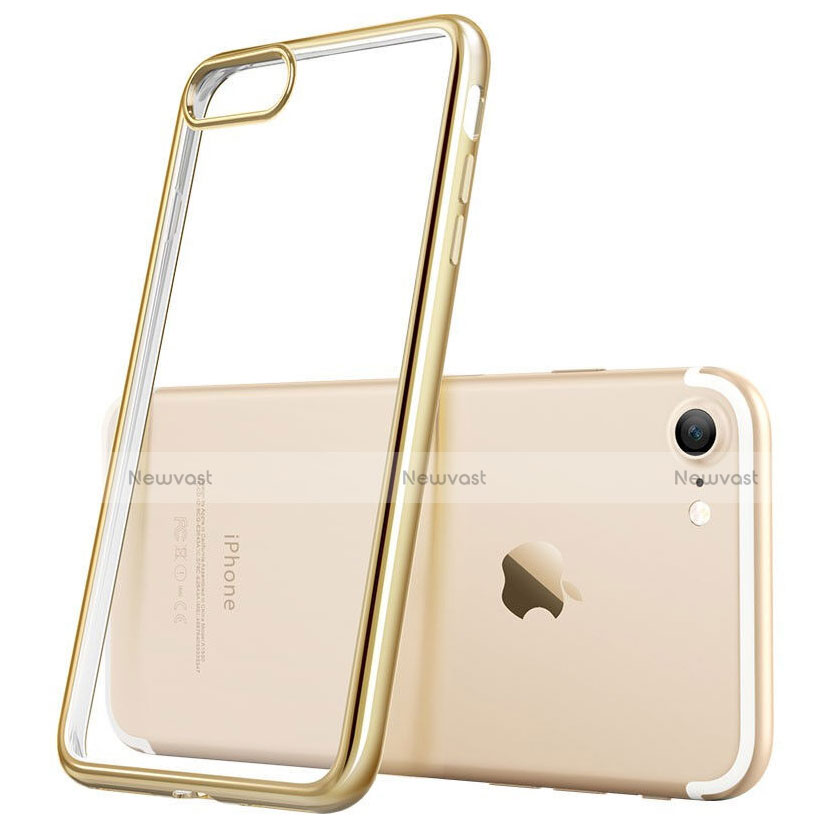 Ultra-thin Transparent TPU Soft Case T18 for Apple iPhone 8 Gold