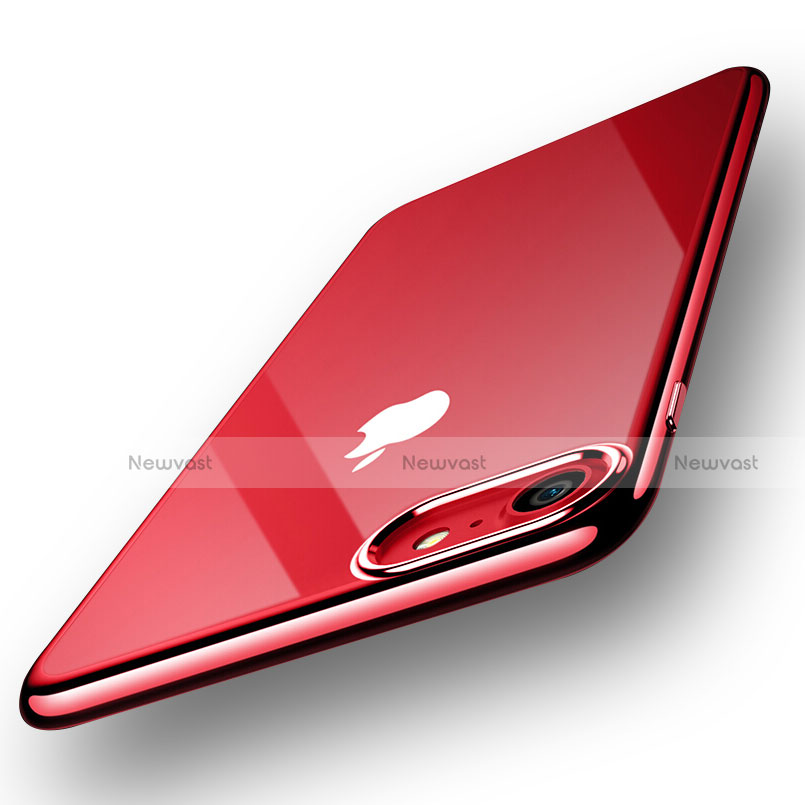 Ultra-thin Transparent TPU Soft Case T18 for Apple iPhone 8 Red