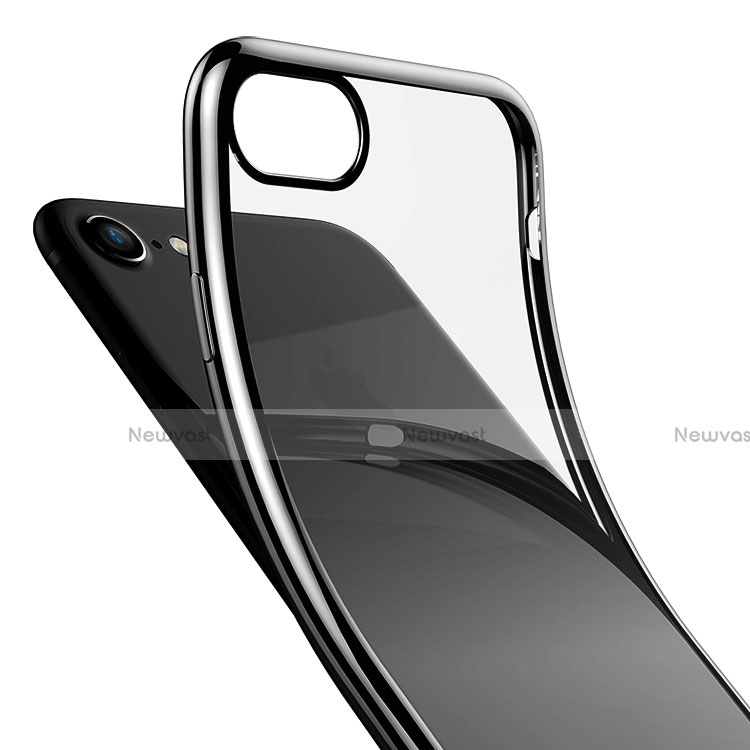 Ultra-thin Transparent TPU Soft Case T18 for Apple iPhone SE3 2022 Black