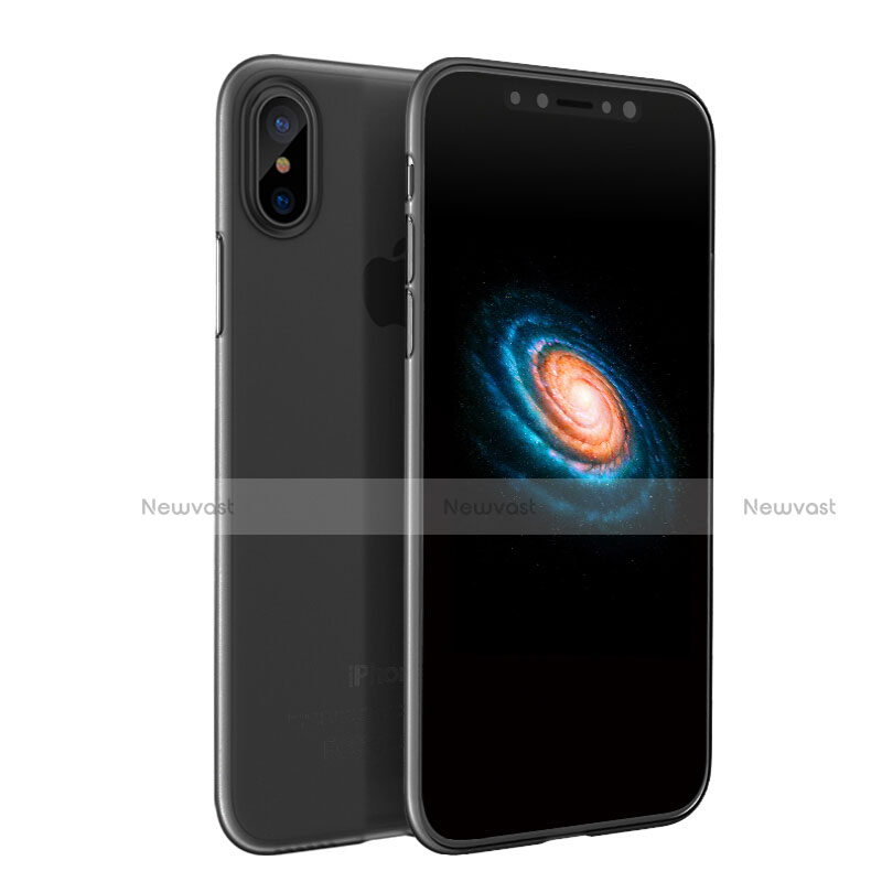 Ultra-thin Transparent TPU Soft Case T18 for Apple iPhone X Gray