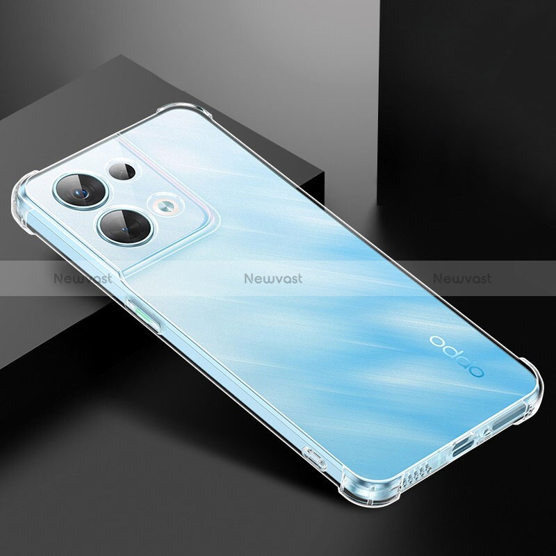 Ultra-thin Transparent TPU Soft Case T18 for Oppo Reno8 Pro 5G Clear