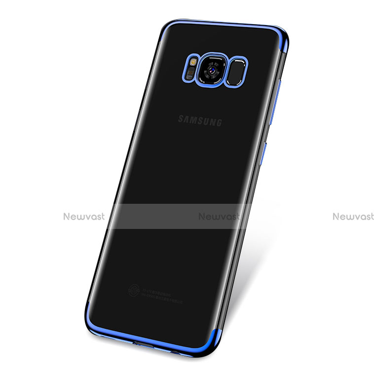 Ultra-thin Transparent TPU Soft Case T18 for Samsung Galaxy S8 Blue