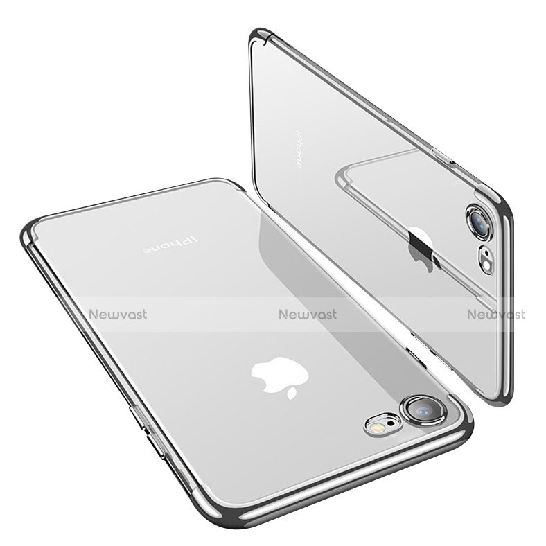 Ultra-thin Transparent TPU Soft Case T19 for Apple iPhone 7 Silver